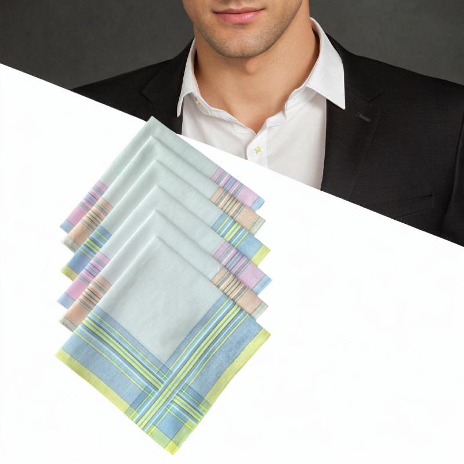 Handkerchief Cotton Men - 6 mouchoirs en coton pour hommes,