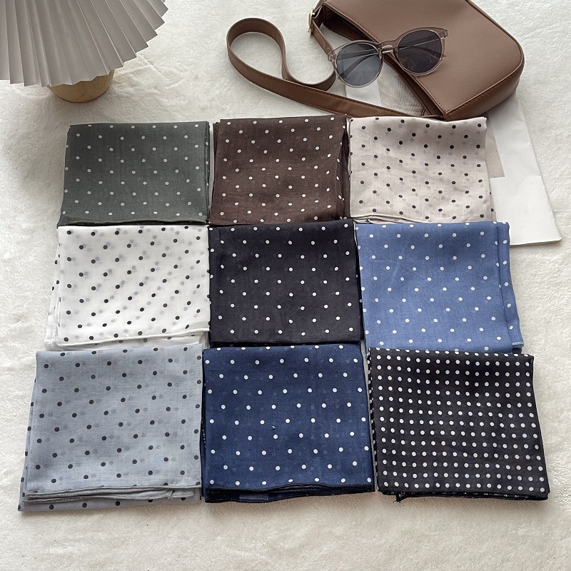 Bandana Cotton - Foulard carré en coton pour femme,