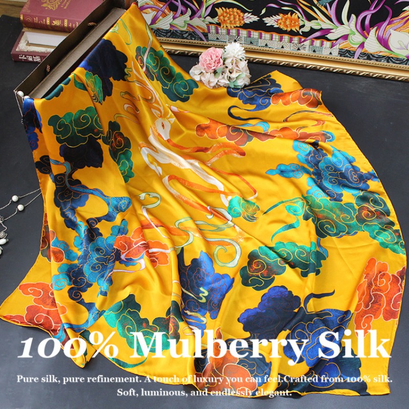 Pashmina Wrap Large - Nouveau châle de luxe 110x110cm en