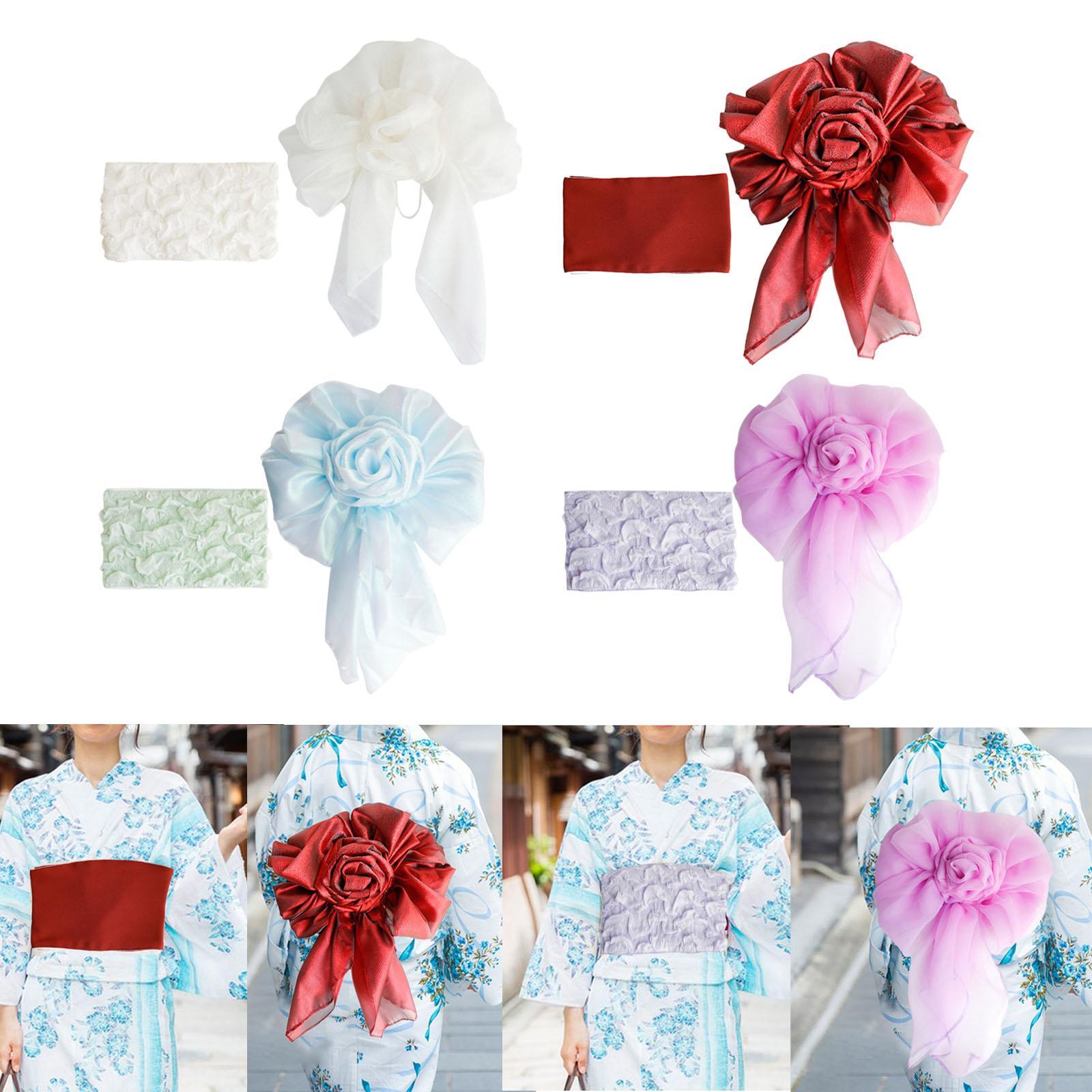 Bow Tie Pre Tied - Ceinture Yukata Souple pour Femme, Facile