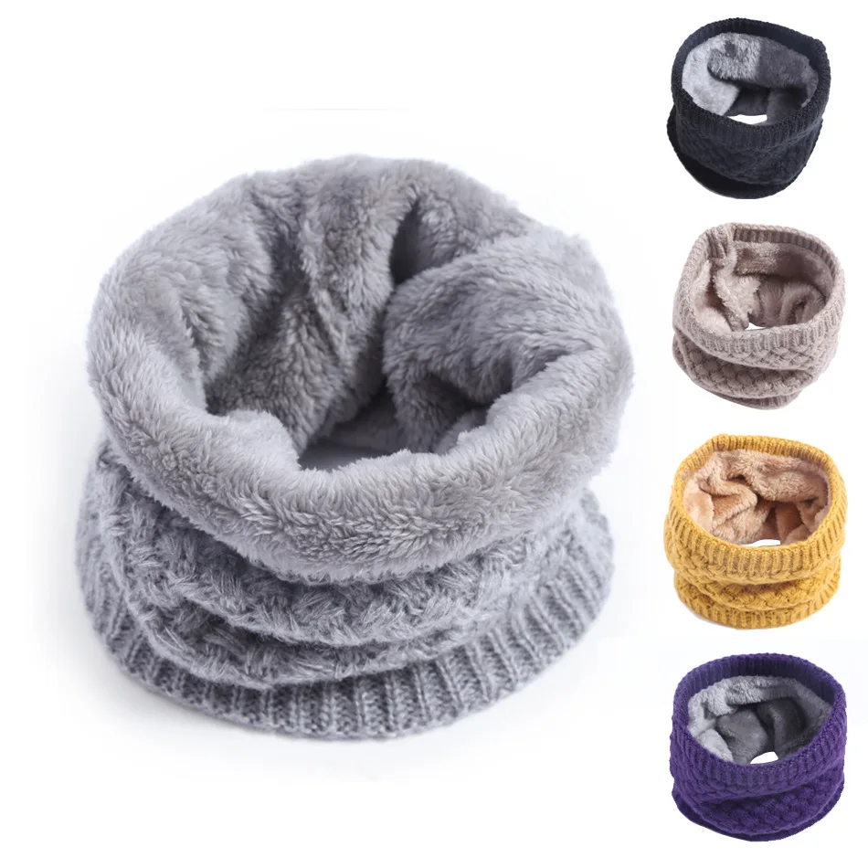 Infinity Scarf Knit - Écharpe infini tricotée d'hiver pour enfants