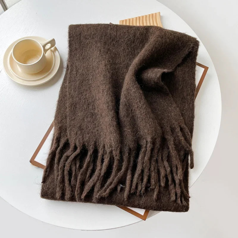 Muffler Men Wool - Écharpe dame automne hiver solide Simple