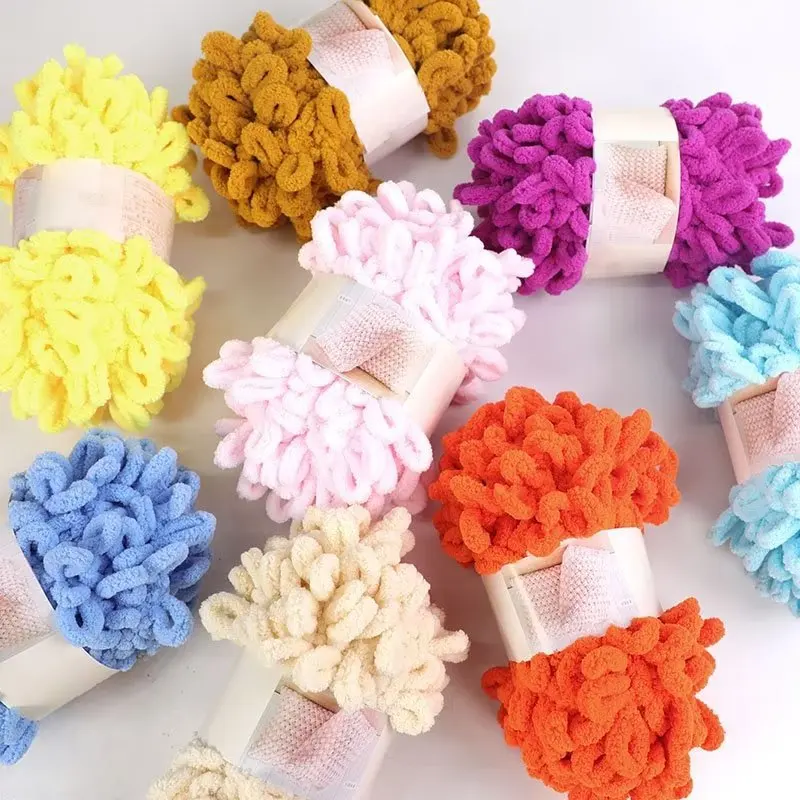 Woven Scarf Blanket - Fil de Chenille doux et bouffant,
