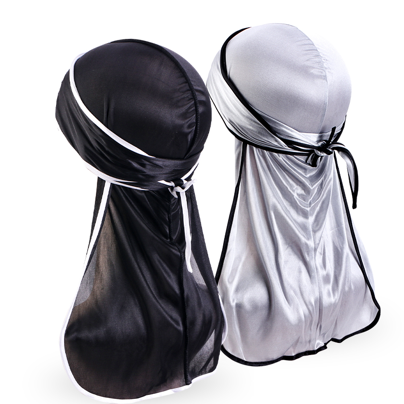 Bandana Doo Rag - 2 pièces/lot unisexe hommes Satin Durag
