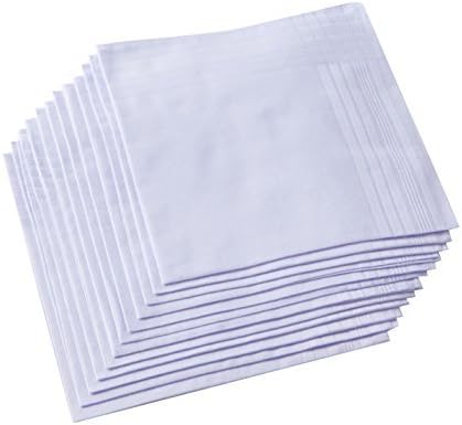 Handkerchief Cotton Men - Mouchoir homme pur blanc 100% coton