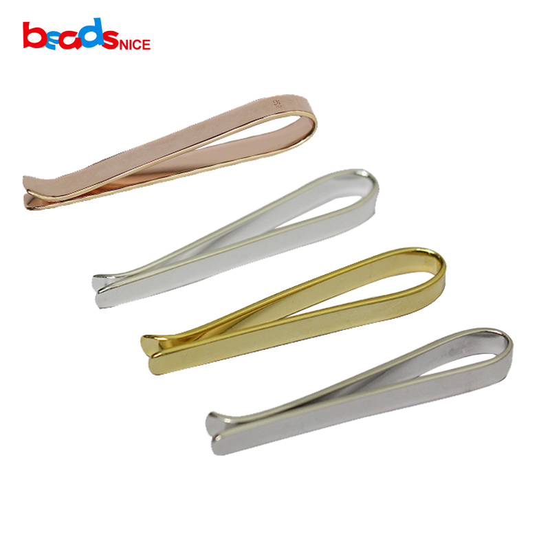 Tie Clip Silver - Beadsnice – pince à cravate en