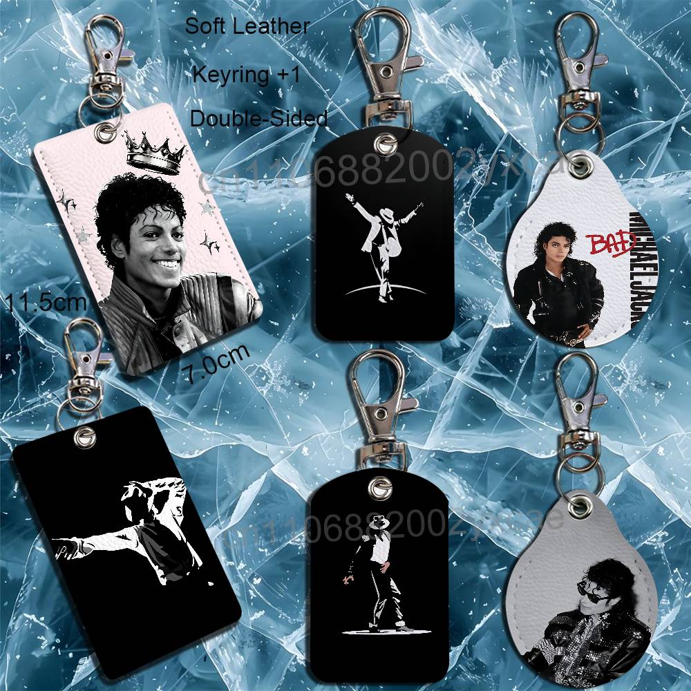 Lanyard Badge Holder - Porte-clés en cuir Michael Jackson de