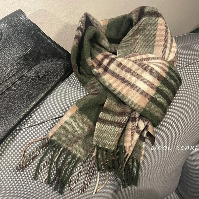 Muffler Men Wool - Haute qualité 100% laine écharpe hommes
