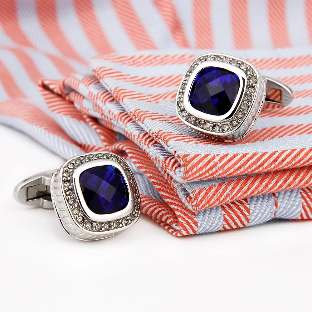 Tie Clip Silver - Boutons de manchette pour hommes, ensemble
