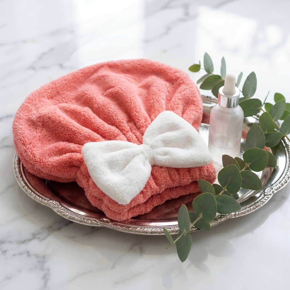 Head Wrap Turban - Serviette de séchage pour cheveux en