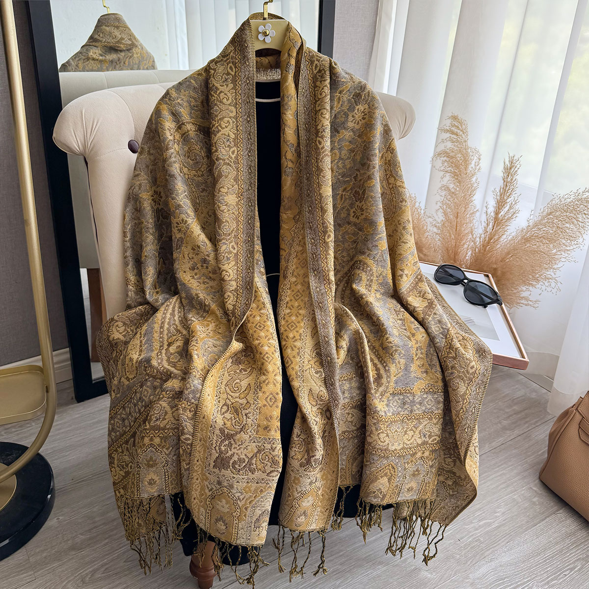 Woven Scarf Blanket - 2025 gland couverture conception Style ethnique