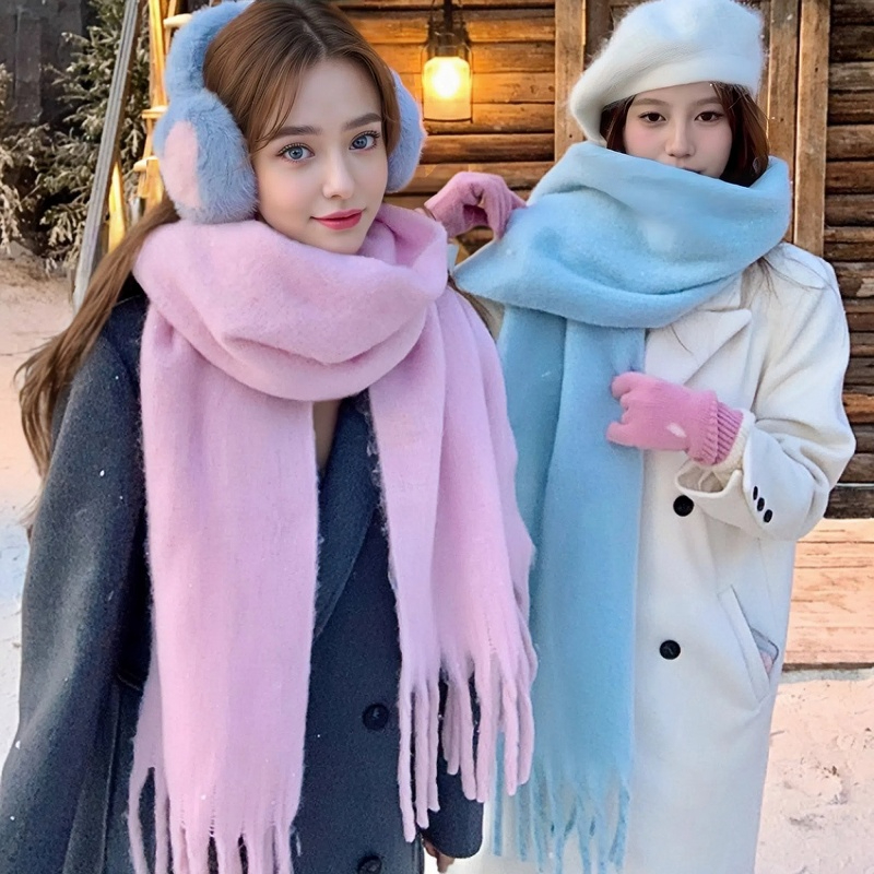 Woven Scarf Blanket - Écharpe d'hiver pour femmes cachemire chaud