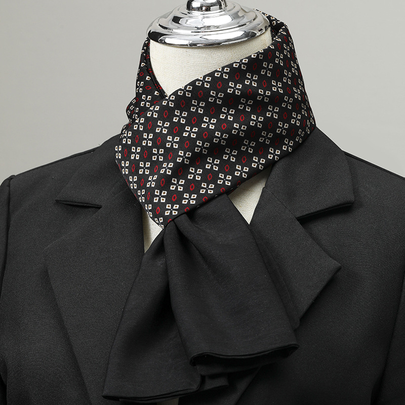 Scarf Silk Square - Écharpe pour hommes Imitation soie cou