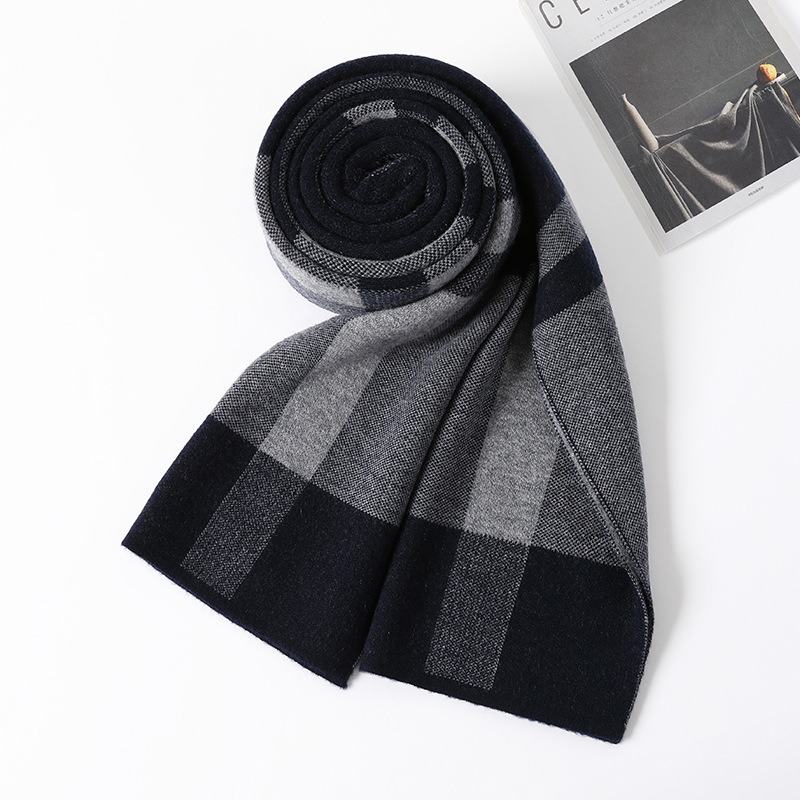 Muffler Men Wool - Écharpe de luxe homme hiver chaud