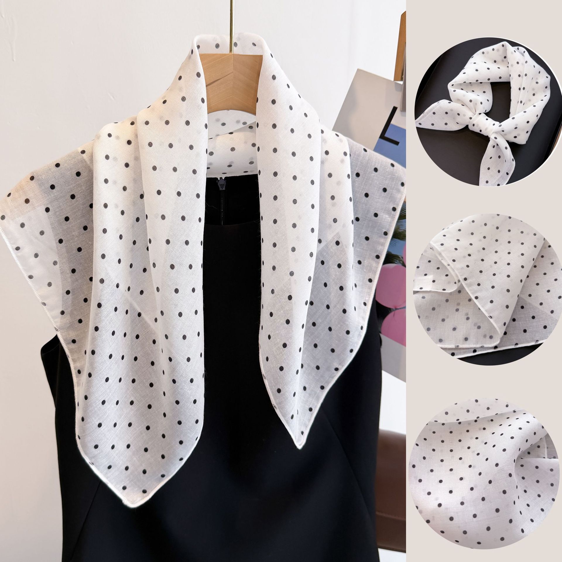 Bandana Cotton - Foulard carré en coton et lin