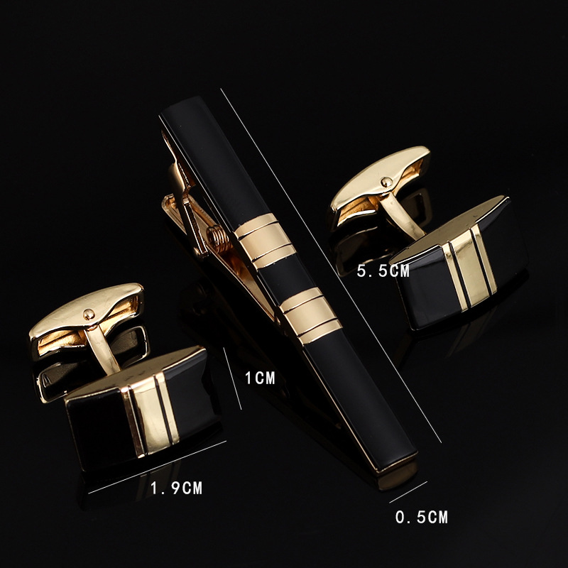Tie Bar Set Gift - Ensemble de boutons de manchette à