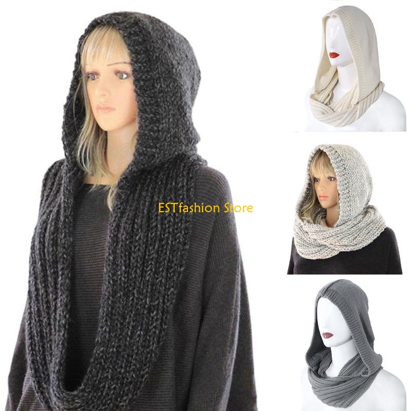 Infinity Scarf Knit - Y5GC – capuche tricotée pour écharpe