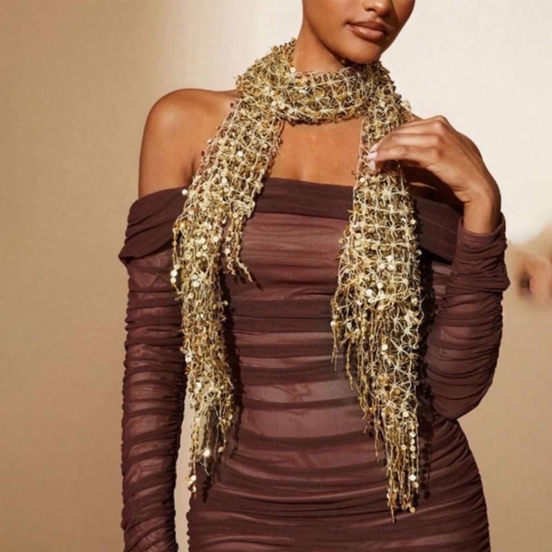 Stole Wedding Shawl - Y3NE – châle mariage à paillettes