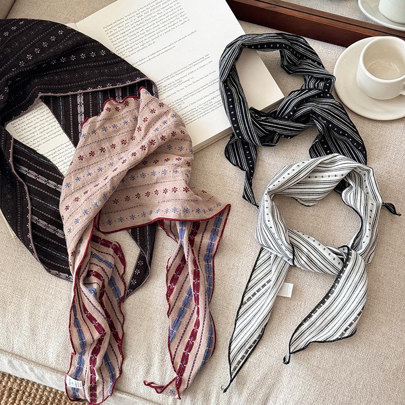 Bandana Cotton - Écharpe triangulaire en coton et lin