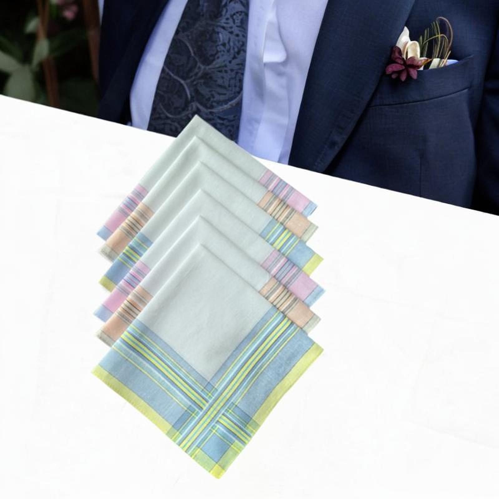6 mouchoirs en coton pour homm - Handkerchief Cotton Men avis et prix