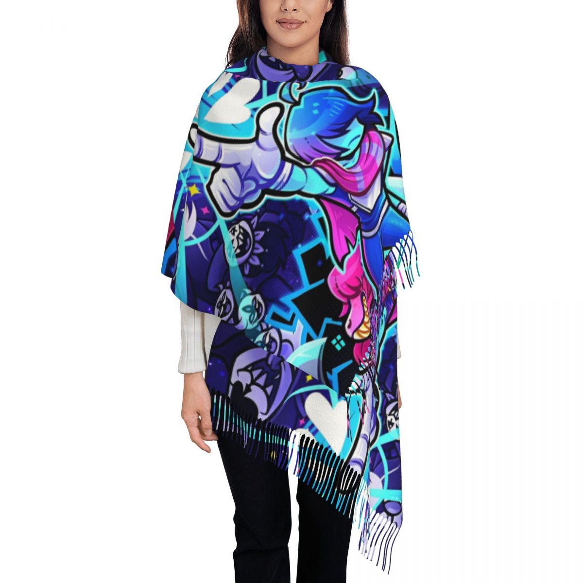 Deltarunes châle enveloppes fe - Pashmina Wrap Large avis et prix