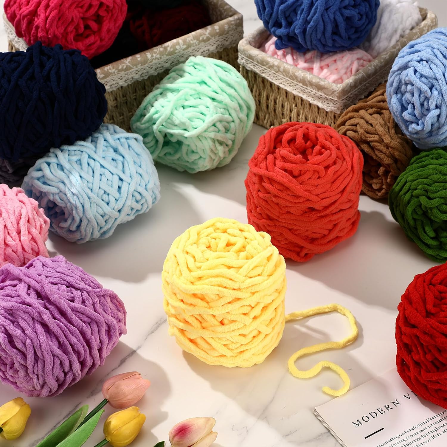 Lot de 3 pelotes de fil à tric - Woven Scarf Blanket avis et prix