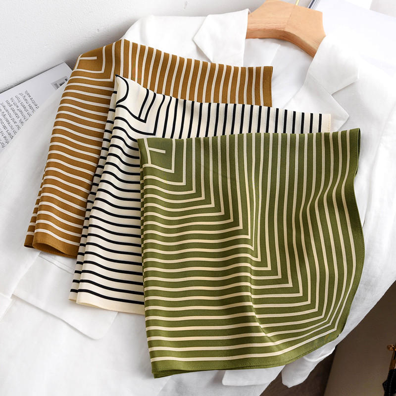 Écharpes à rayures imprimées p - Silk Tie Striped avis et prix