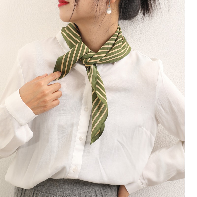 Écharpes à rayures imprimées p - Silk Tie Striped avis et prix