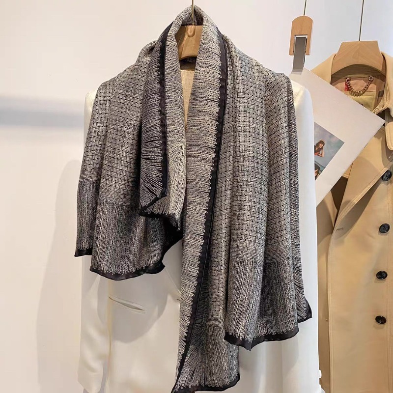 Écharpe en soie véritable surd - Pashmina Wrap Large avis et prix