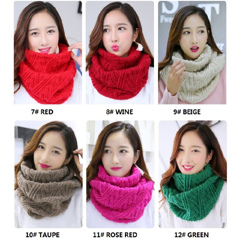 VISROVER couleur foulards femm - Infinity Scarf Knit avis et prix
