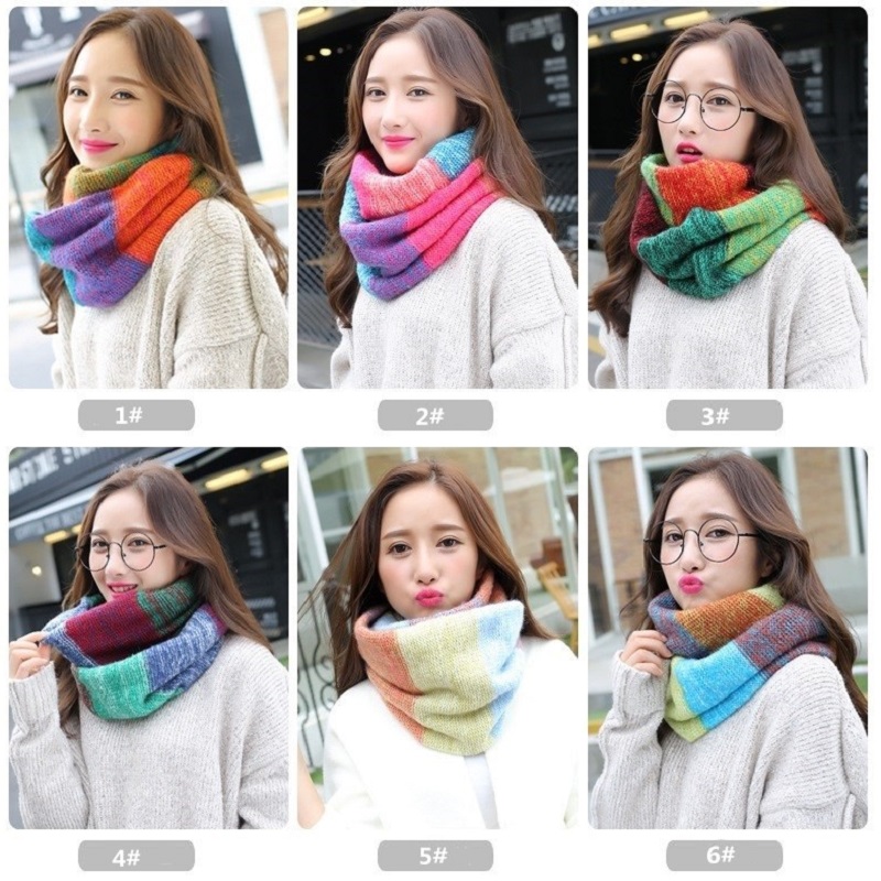 VISROVER couleur foulards femm - Infinity Scarf Knit avis et prix