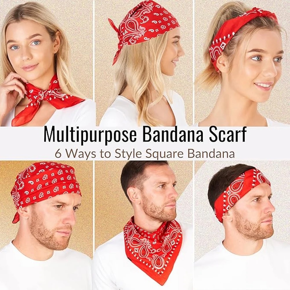Bandana unisexe pour hommes et - Handkerchief Cotton Men avis et prix