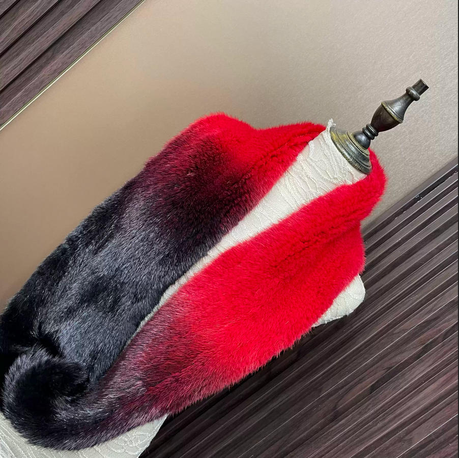 Écharpe en fourrure de vison v - Infinity Scarf Knit avis et prix