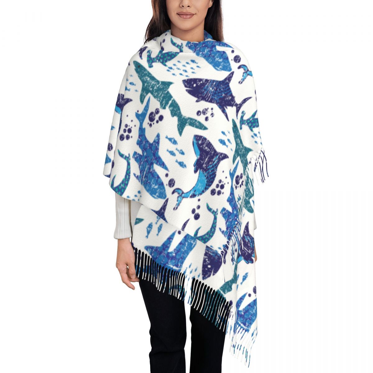 Shark monde sous-marin océan m - Pashmina Wrap Large avis et prix