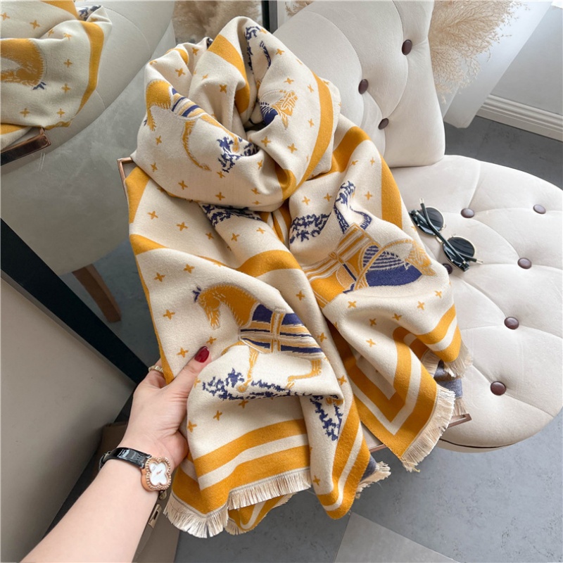 Couverture en cachemire épais  - Woven Scarf Blanket avis et prix