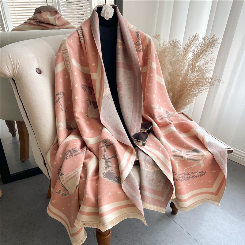 Couverture en cachemire épais  - Woven Scarf Blanket avis et prix