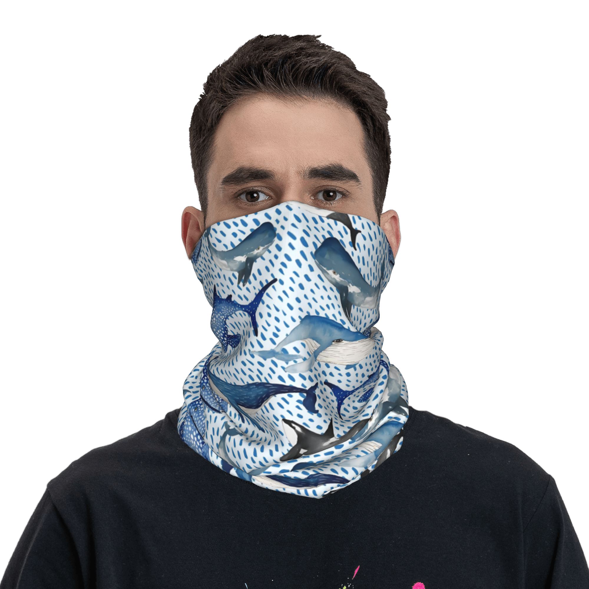 Personnalisé bleu aquarelle re - Neck Warmer Tube avis et prix