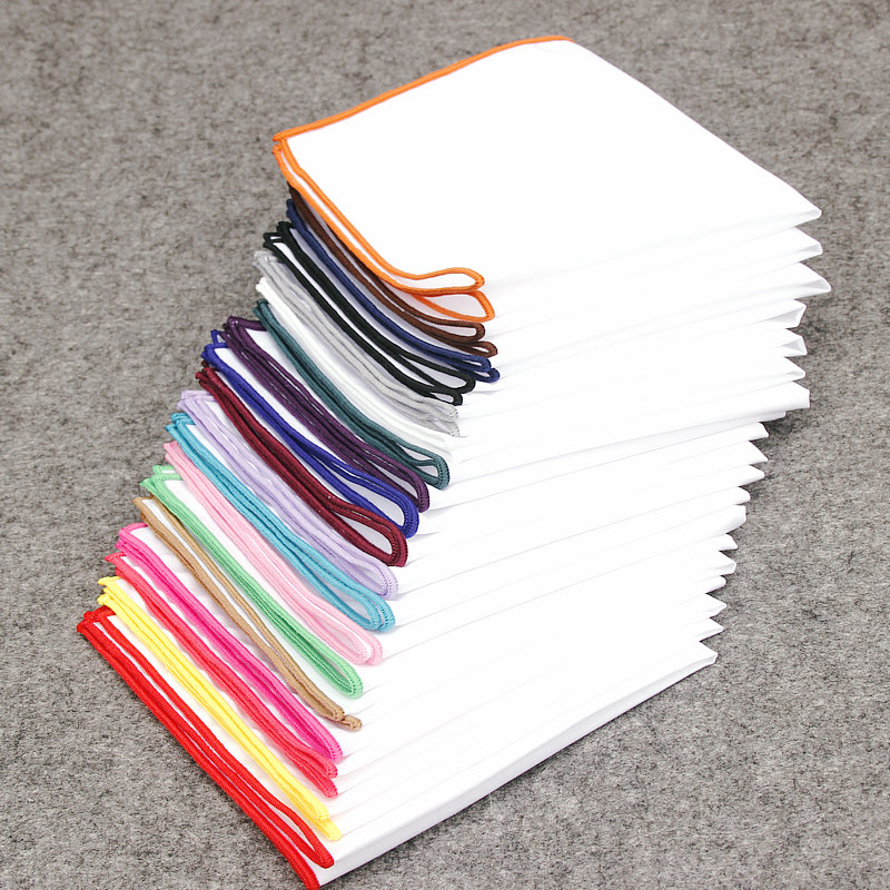 Mouchoir de poche en coton bla - Pocket Square Set avis et prix