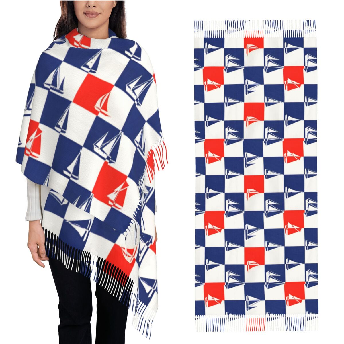 Navire à voile océan écharpe a - Pashmina Wrap Large avis et prix