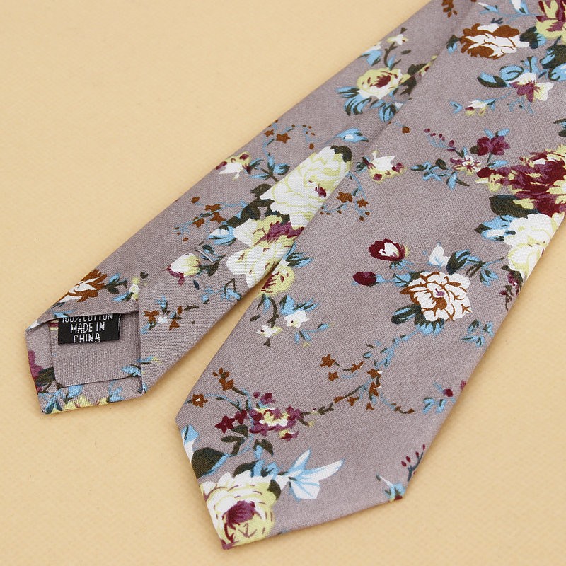 Flambant neuf cravate florale  - Skinny Tie Men avis et prix
