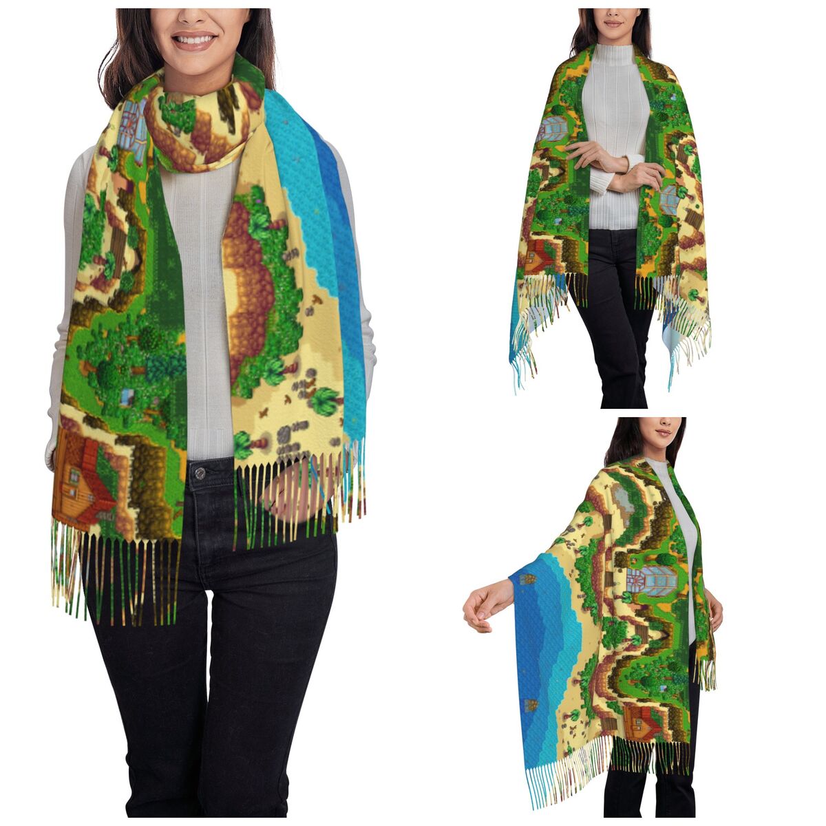 Stardew Valley carte écharpe p - Pashmina Wrap Large avis et prix