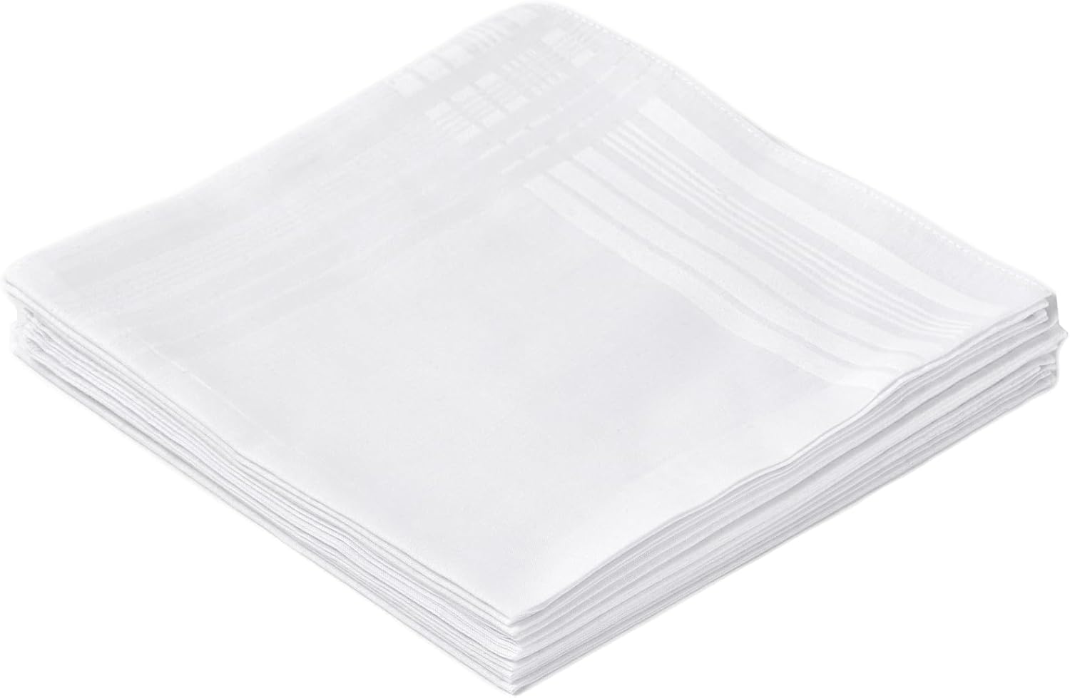 Mouchoir homme pur blanc 100%  - Handkerchief Cotton Men avis et prix