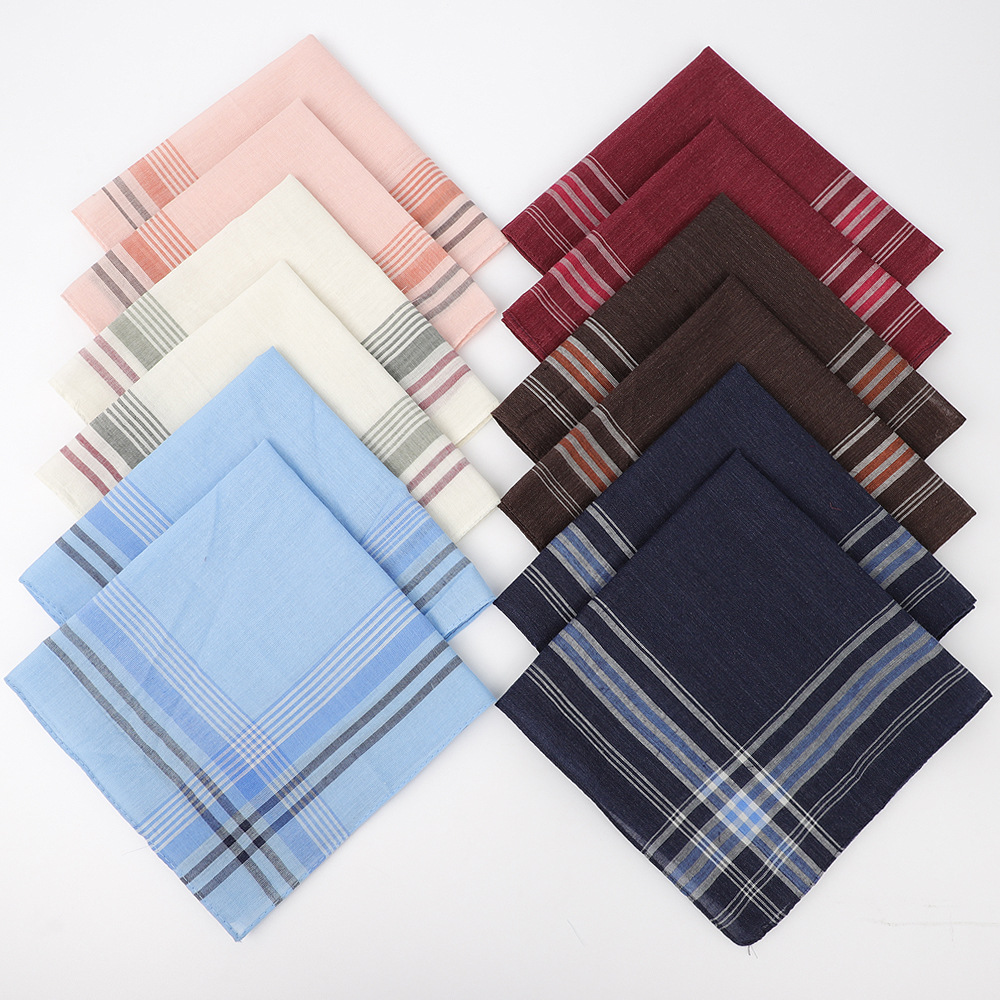 Mouchoir rayé à carreaux de co - Handkerchief Cotton Men avis et prix