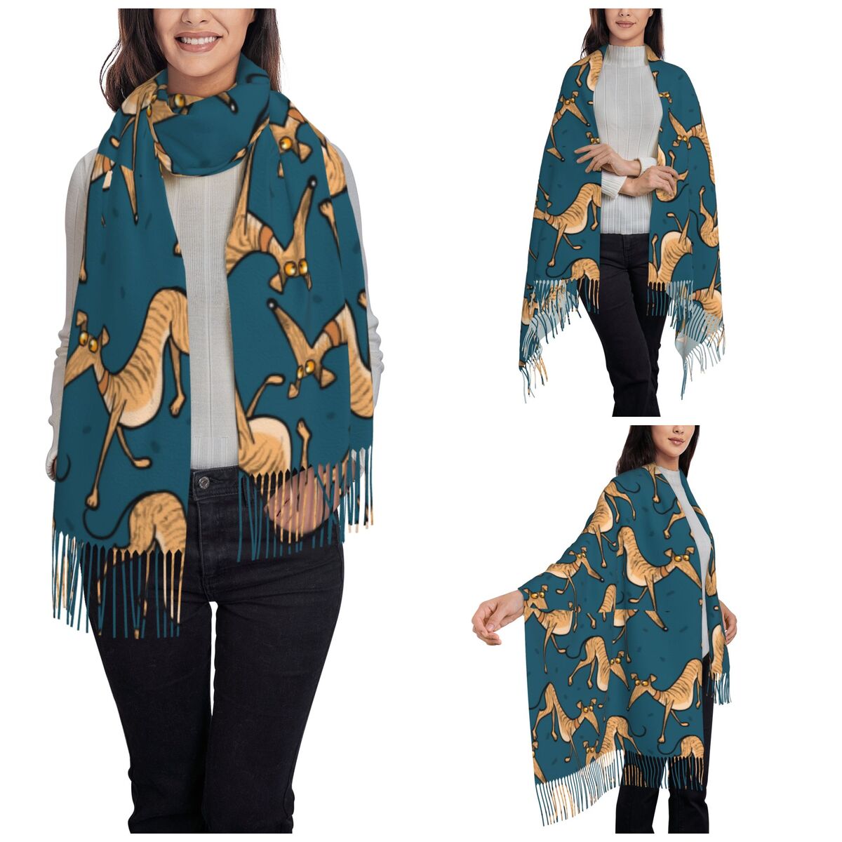 Lévrier Whippet Lurcher chien  - Pashmina Wrap Large avis et prix