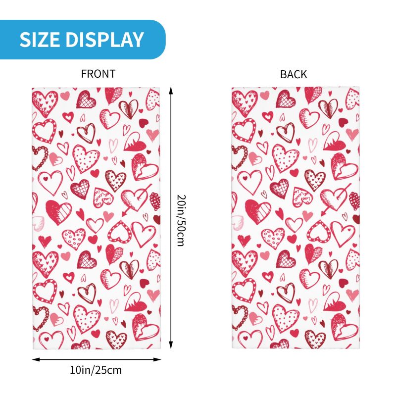 Cache-cou Bandana Cœur Rose Ro - Neck Warmer Tube avis et prix