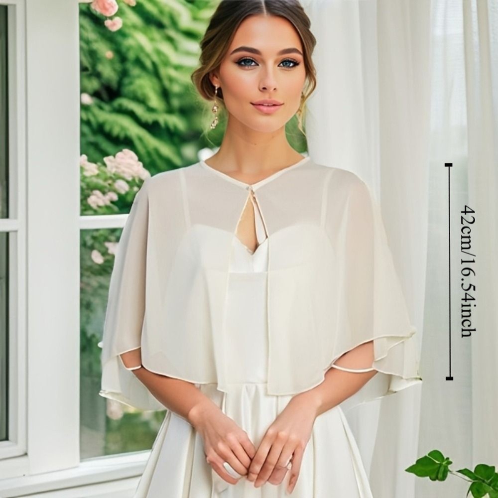 Capelet Vintage en mousseline  - Stole Wedding Shawl avis et prix