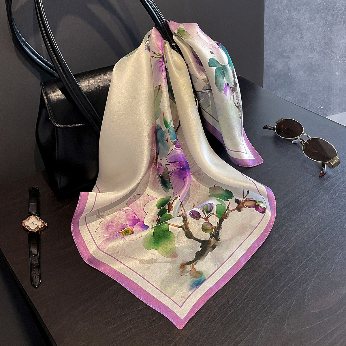 Foulard carré à fleurs de styl - Bandana Cotton avis et prix