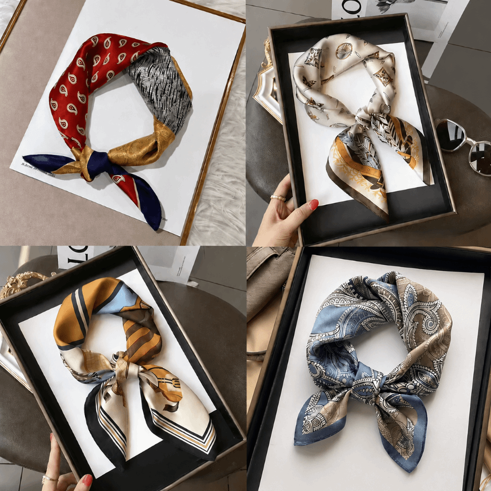 Écharpe carrée en soie, imprim - Scarf Silk Square avis et prix