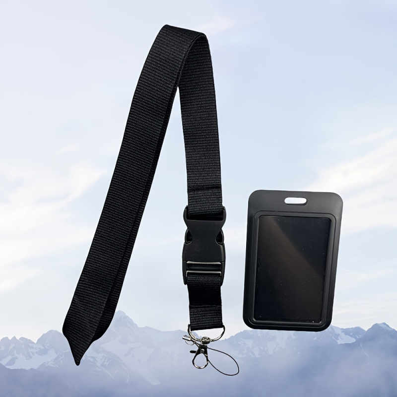 Ensemble de porte-badge noir a - Lanyard Badge Holder avis et prix