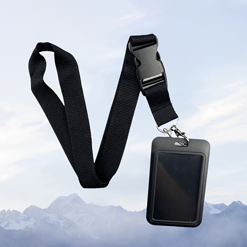 Ensemble de porte-badge noir a - Lanyard Badge Holder avis et prix